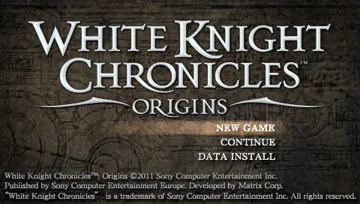 White Knight Chronicles - Origins (EU) screen shot title